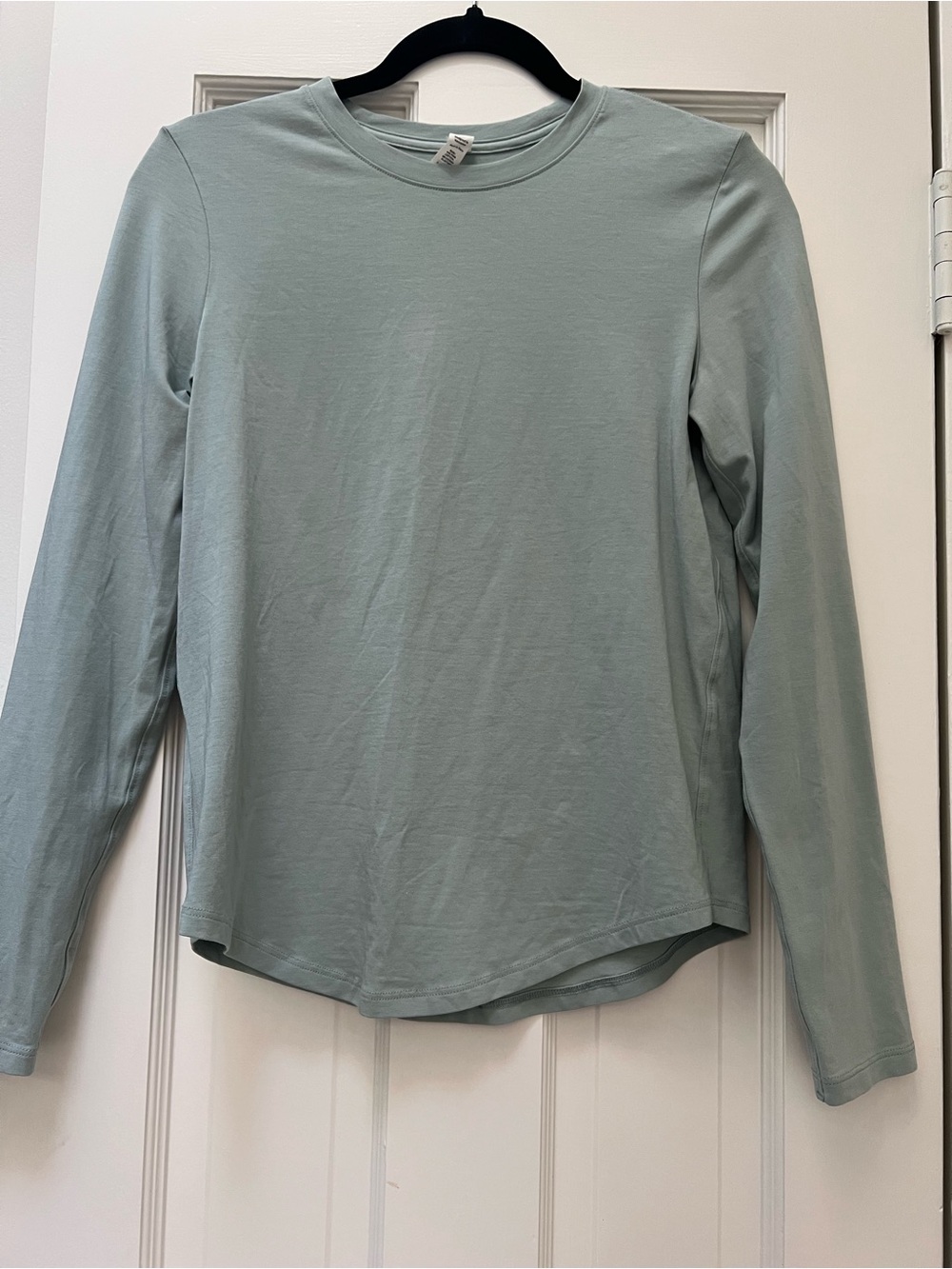 Lululemon Love Long Sleeve Crewneck Top in Light Sage 2